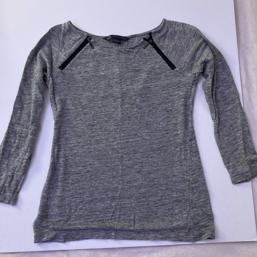 Armani Exchange Grey long sleeve shirt size: XXS